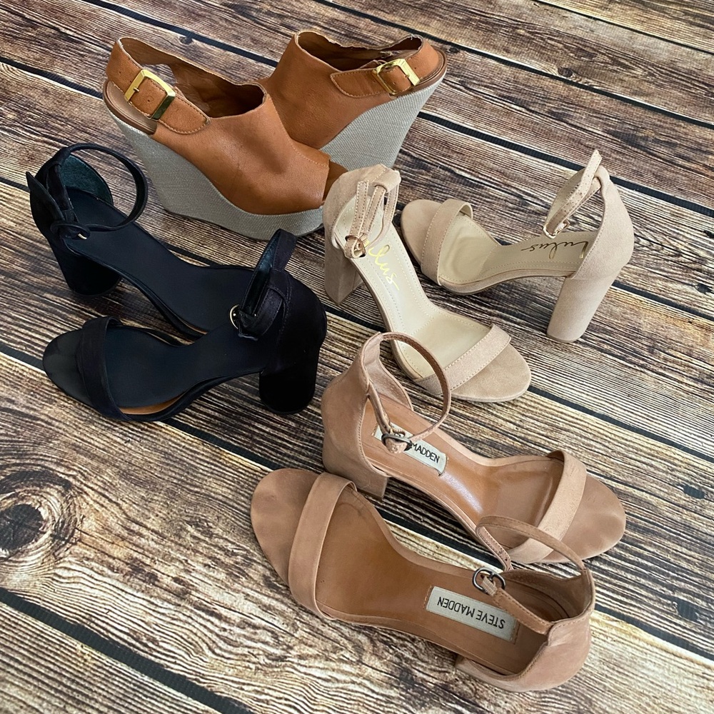 Steve Madden and Lulu high heel bundle (4 pairs)